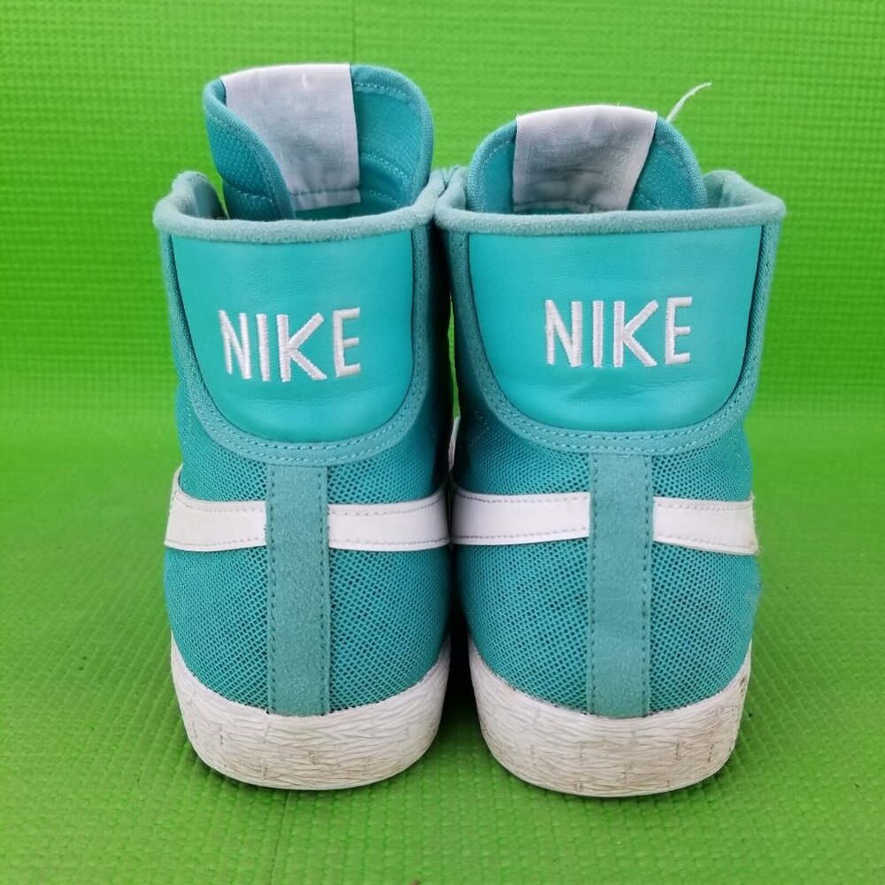 ✅Nike Blazer Mid Mesh Comfort Sneakers Womens Sz 8 Green Lace up Athletic Shoes - Picture 9 of 11